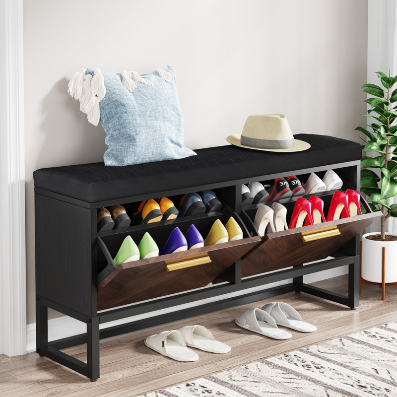 12 Pair Shoe Storage Bench Latitude Run